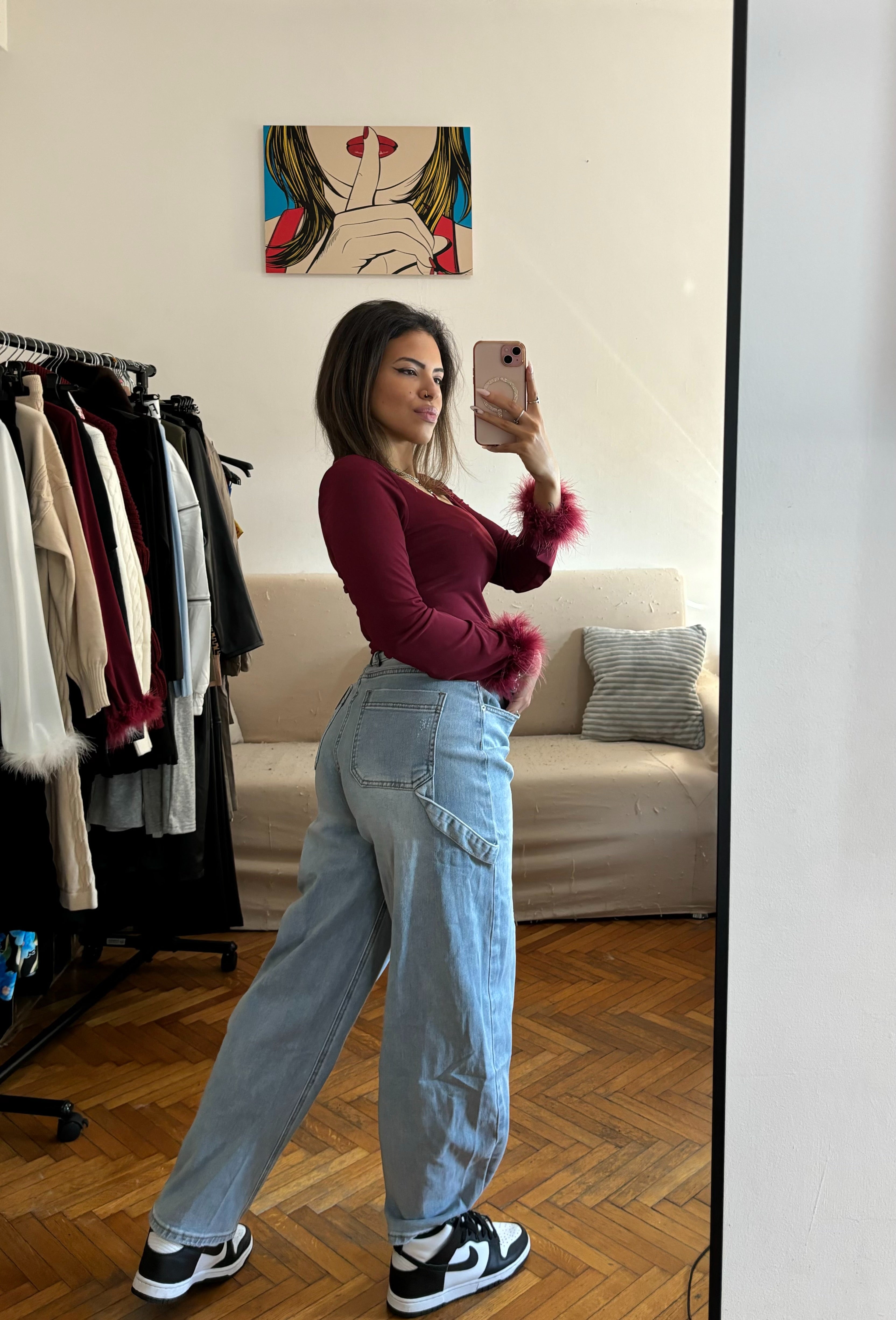 Jeans mom fit